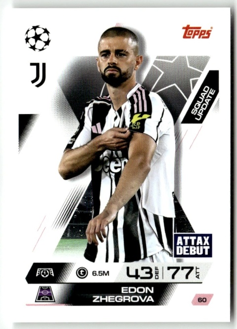 60 Edon Zhegrova Juventus Squad Update Match Attax Extra 2025/26