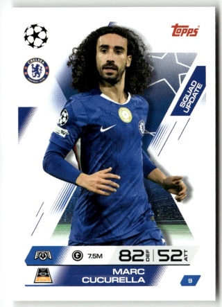 9 Marc Cucurella Chelsea Squad Update Match Attax Extra 2025/26