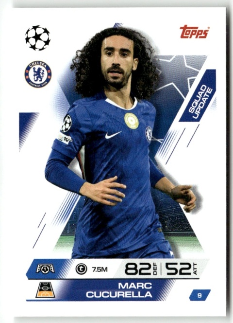 9 Marc Cucurella Chelsea Squad Update Match Attax Extra 2025/26