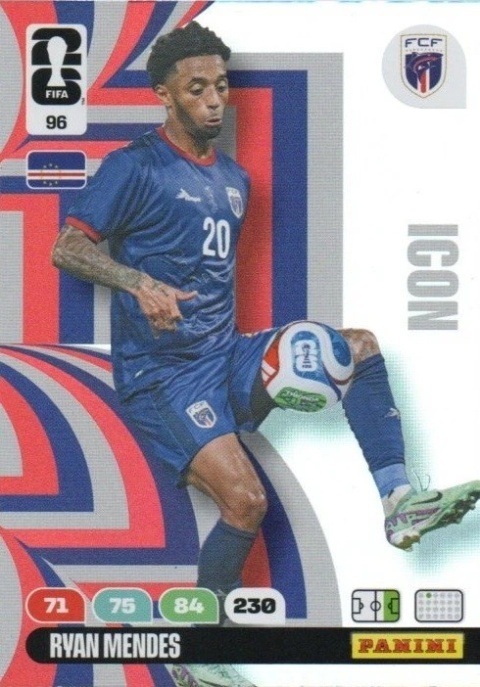 96 Ryan Mendes Cape Verde Icon Panini FIFA World Cup 2026