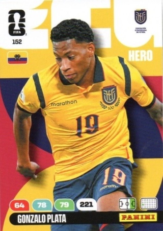 152 Gonzalo Plata Ecuador Hero Panini FIFA World Cup 2026