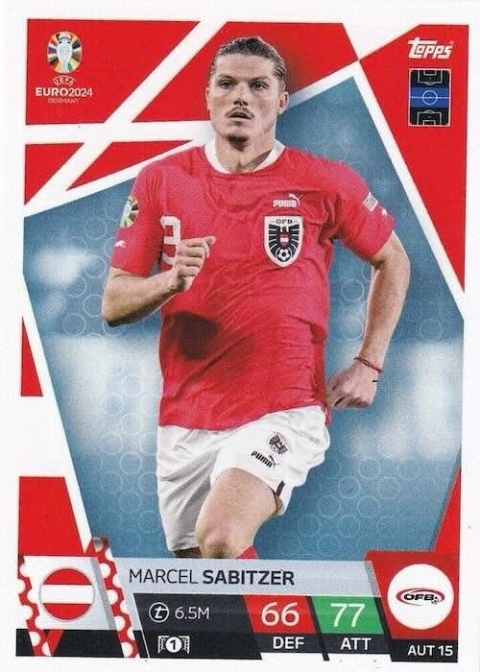AUS15 Marcel Sabitzer Austria Base EURO 2024 Match Attax