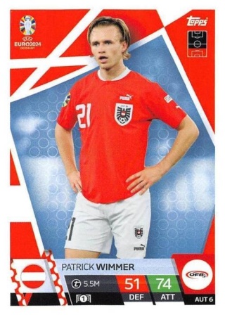 AUS6 Patrick Wimmer Austria Base EURO 2024 Match Attax