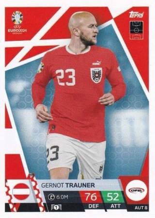 AUS8 Gernot Trauner Austria Base EURO 2024 Match Attax
