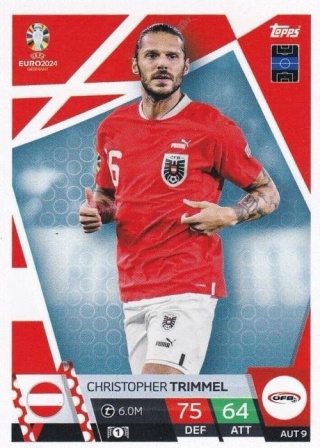 AUS9 Christopher Trimmel Austria Base EURO 2024 Match Attax