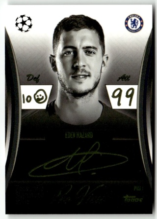 PRO1 Eden Hazard Chelsea Facsimile Signature Style Pro View Match Attax Extra 2025/26