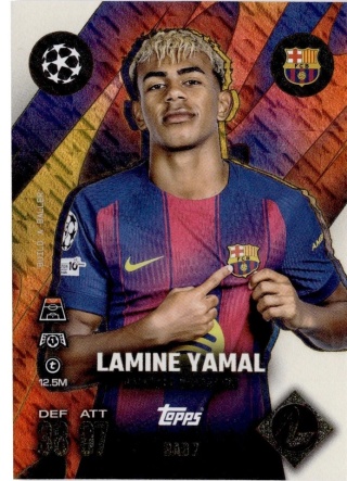 BAB7 Lamine Yamal FC Barcelona Build-a-Baller Ultimate Baller Match Attax Extra 2025/26