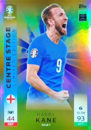 CSLE1 Harry Kane England LE Centre Stage EURO 2024 Match Attax