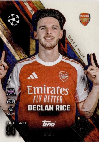 BAB1 Declan Rice Arsenal Build-a-Baller Ultimate Baller Match Attax Extra 2025/26