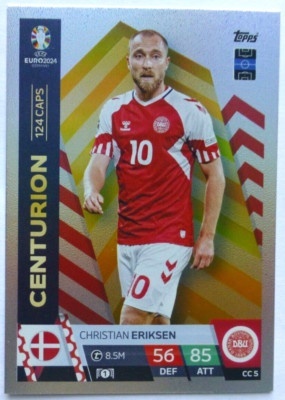 CC5 Christian Eriksen Denmark Centurion EURO 2024 Match Attax