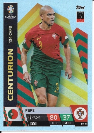 CC9 Pepe Portugal Centurion EURO 2024 Match Attax
