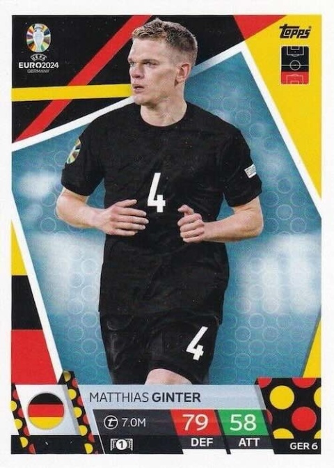 GER6 Matthias Ginter Germany Base EURO 2024 Match Attax