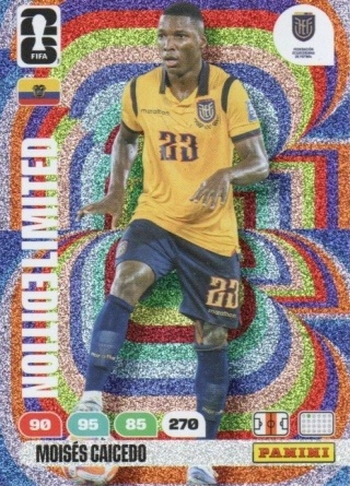 LE-MC Moisés Caicedo Ecuador Limited Edition Panini FIFA World Cup 2026