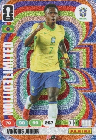 LE-VJ Vinícius Júnior Brazil Limited Edition Panini FIFA World Cup 2026