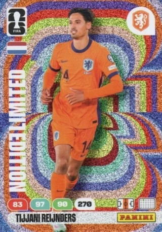 LE-TR Tijjani Reijnders Netherlands Limited Edition Panini FIFA World Cup 2026