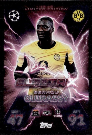 LE12 Serhou Guirassy Borussia Dortmund LE ElectriX Match Attax Extra 2025/26