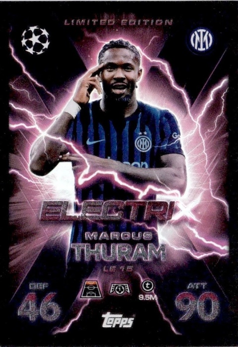 LE15 Marcus Thuram Inter LE ElectriX Match Attax Extra 2025/26