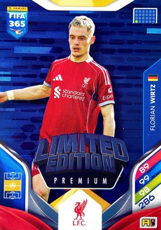 LEP-FW	Florian Wirtz Liverpool FC Limited Edition / PremiumPanini FIFA 265 2026