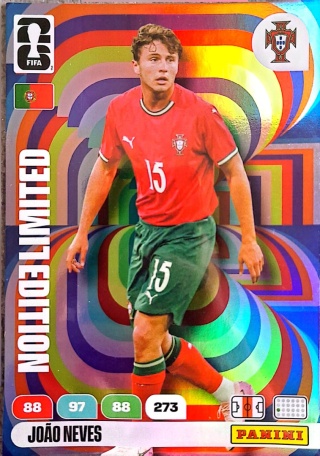 XXL-JN João Neves Portugal XXL Limited Edition Panini FIFA World Cup 2026