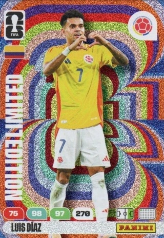 Luis Diaz Kolumbia Limited Edition Panini FIFA World Cup 2026