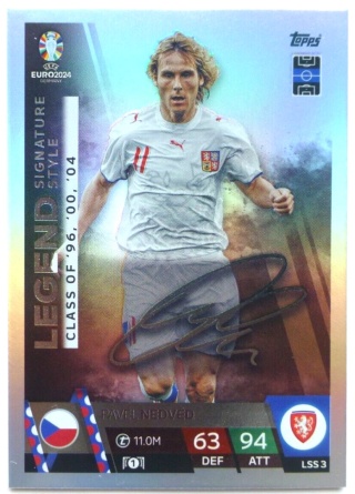 LSS3 Pavel Nedvěd Czech Republic Legend Signature Style EURO 2024 Match Attax