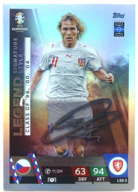 LSS3 Pavel Nedvěd Czech Republic Legend Signature Style EURO 2024 Match Attax