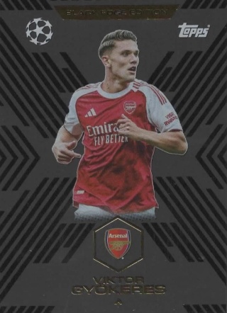 BE2 Viktor Gyokeres Arsenal Black Edge Edition Match Attax Extra 2025/26