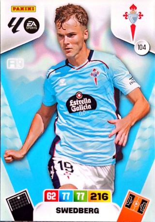 104 Swedberg RC Celta Base La Liga 2025/25 Panini
