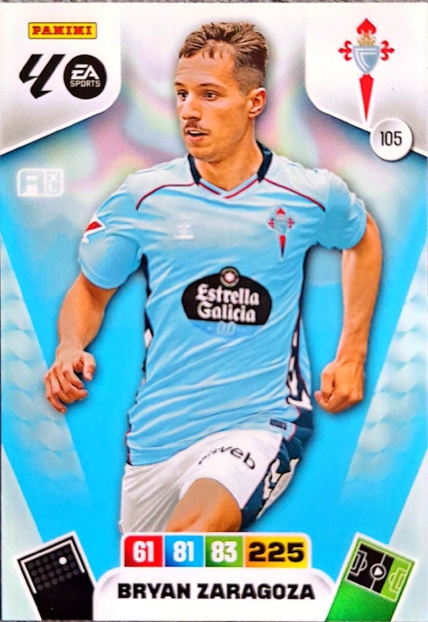 105 Bryan Zaragoza RC Celta Base La Liga 2025/25 Panini