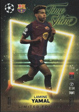 TTS14 Lamine Yamal FC Barcelona Limited Edition - Time to Shine Match Attax 2024/25