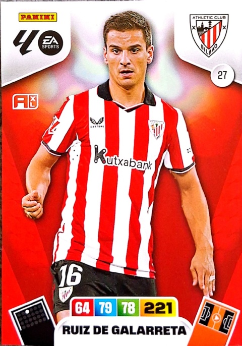 27 Ruiz de Galarreta Athletic Club Base La Liga 2025/25 Panini