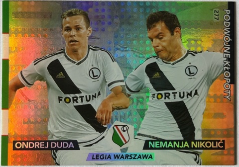 277 Nemanja Nikolić / Ondrej Duda Legia Warszawa Podwójne Kłopoty Panini Ekstraklasa 2015/16
