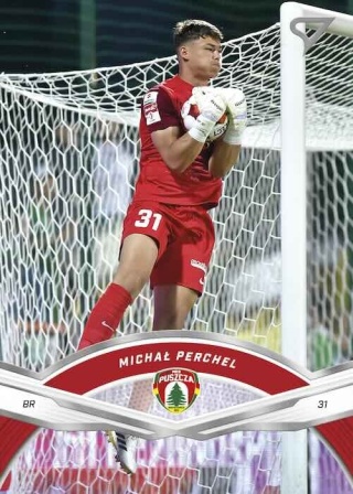 232 Michał Perchel Puszcza Niepołomice Base card SportZoo Betclic 1 Liga 2025/26