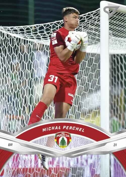 232 Michał Perchel Puszcza Niepołomice Base card SportZoo Betclic 1 Liga 2025/26