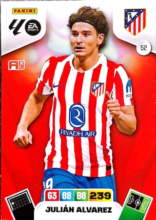 52 Julián Álvarez Atlético de Madrid Base La Liga 2025/25 Panini
