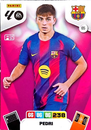 65 Pedri FC Barcelona Base La Liga 2025/25 Panini