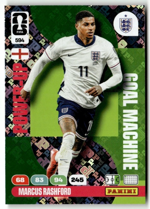 594 Marcus Rashford England Goal Machines Panini FIFA World Cup 2026