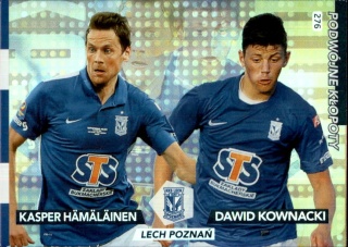 276	Dawid Kownacki / Kasper Hämäläinen Lech Poznań Double Trouble Panini Ekstraklasa 2015/16