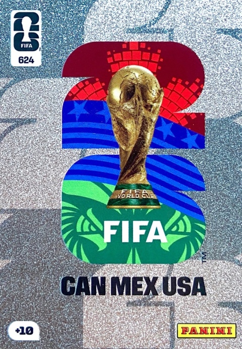 624 Ultra Rare Official Emblem Silver Panini FIFA World Cup 2026
