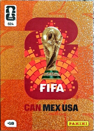 624 Ultra Rare Official Emblem Orange Panini FIFA World Cup 2026