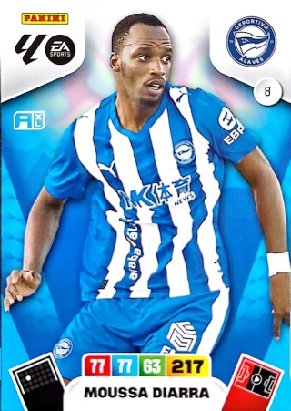 8 Moussa Diarra Deportivo Alavés Base La Liga 2025/25 Panini
