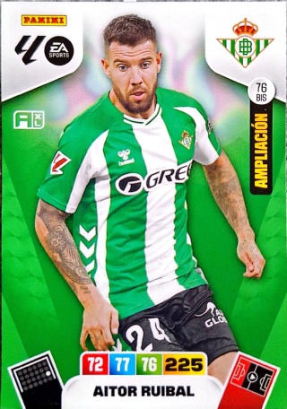 76bis Aitor Ruibal Real Betis Base/Ampliación La Liga 2025/25 Panini