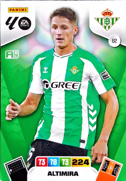 82 Altimira Real Betis Base La Liga 2025/25 Panini