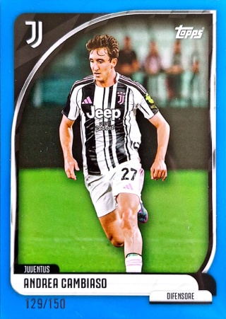8 Andrea Cambiaso129/150 Juventus Base card Topps Collector Tin