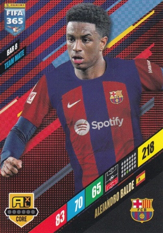 BAR8 Alejandro Balde FC Barcelona Base FIFA 365 2024