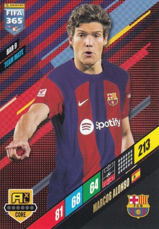 BAR9 Marcos Alonso FC Barcelona Base FIFA 365 2024