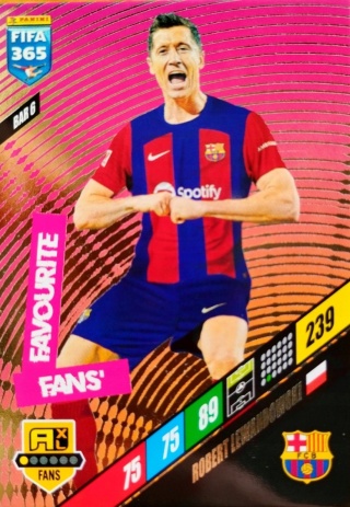 BAR6 Robert Lewandowski FC Barcelona Fans' Favourite FIFA 365 2024