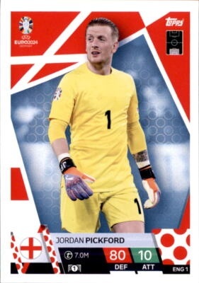 ENG1 Jordan Pickford England Base EURO 2024 Match Attax