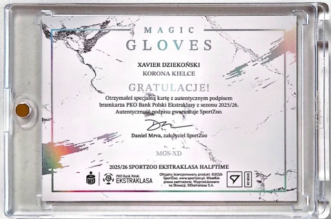 Xavier Dziekoński 05/25 Korona Kielce Magic Gloves Sportzoo Ekstraklasa 2025/26