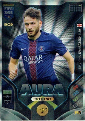 EXC30 Aura Khvicha Kvaratskhelia Panini FIFA 365 2026